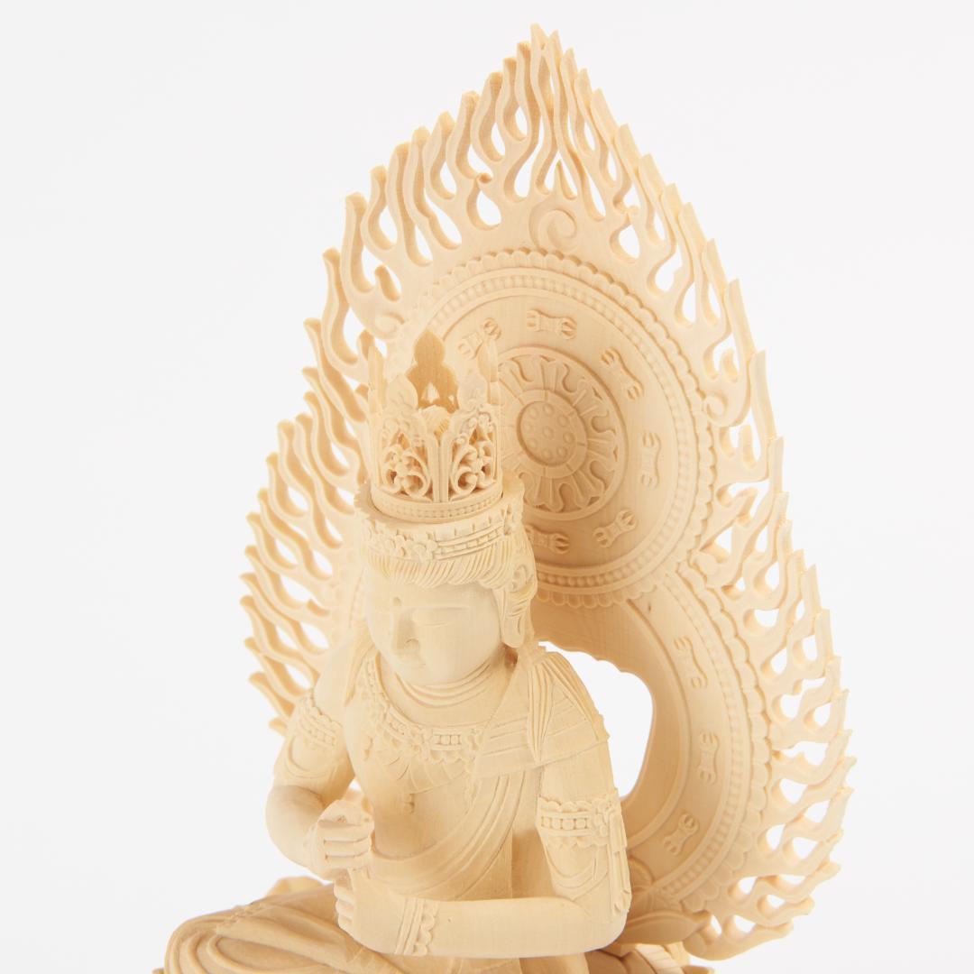 黄楊　２.５寸　大日如来　仏像 031