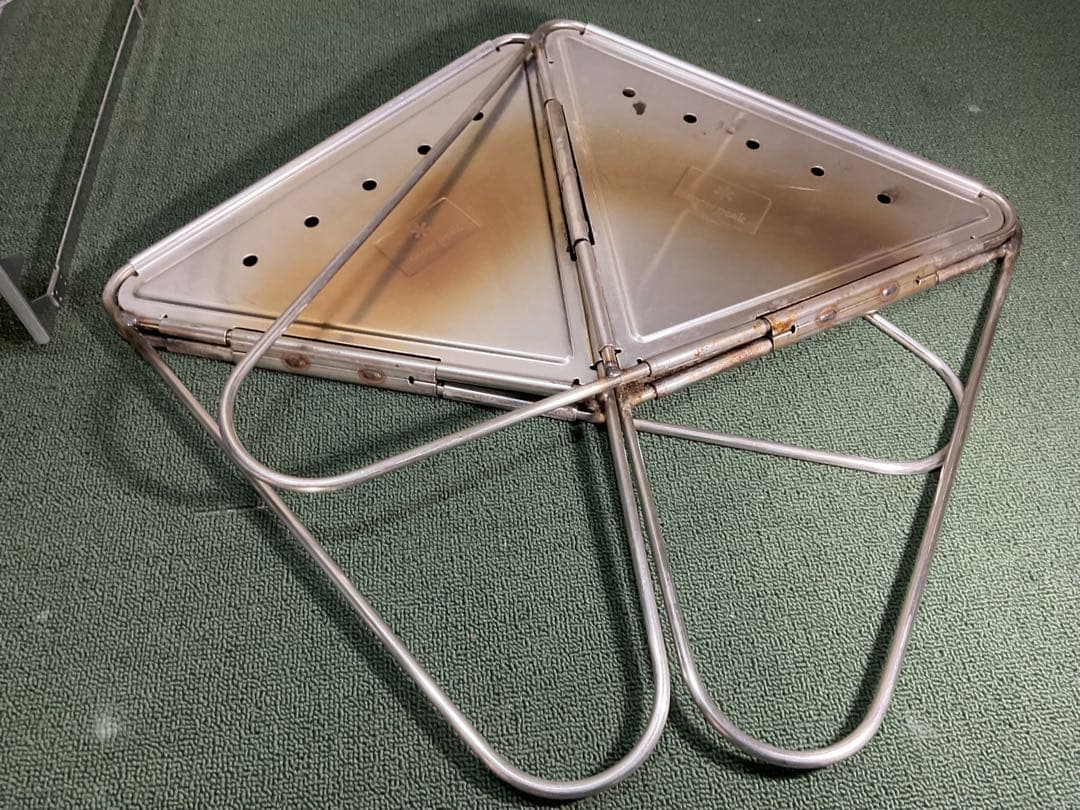 いい味出てます。焚火台 Ｌ ６点セット スノーピーク  peak