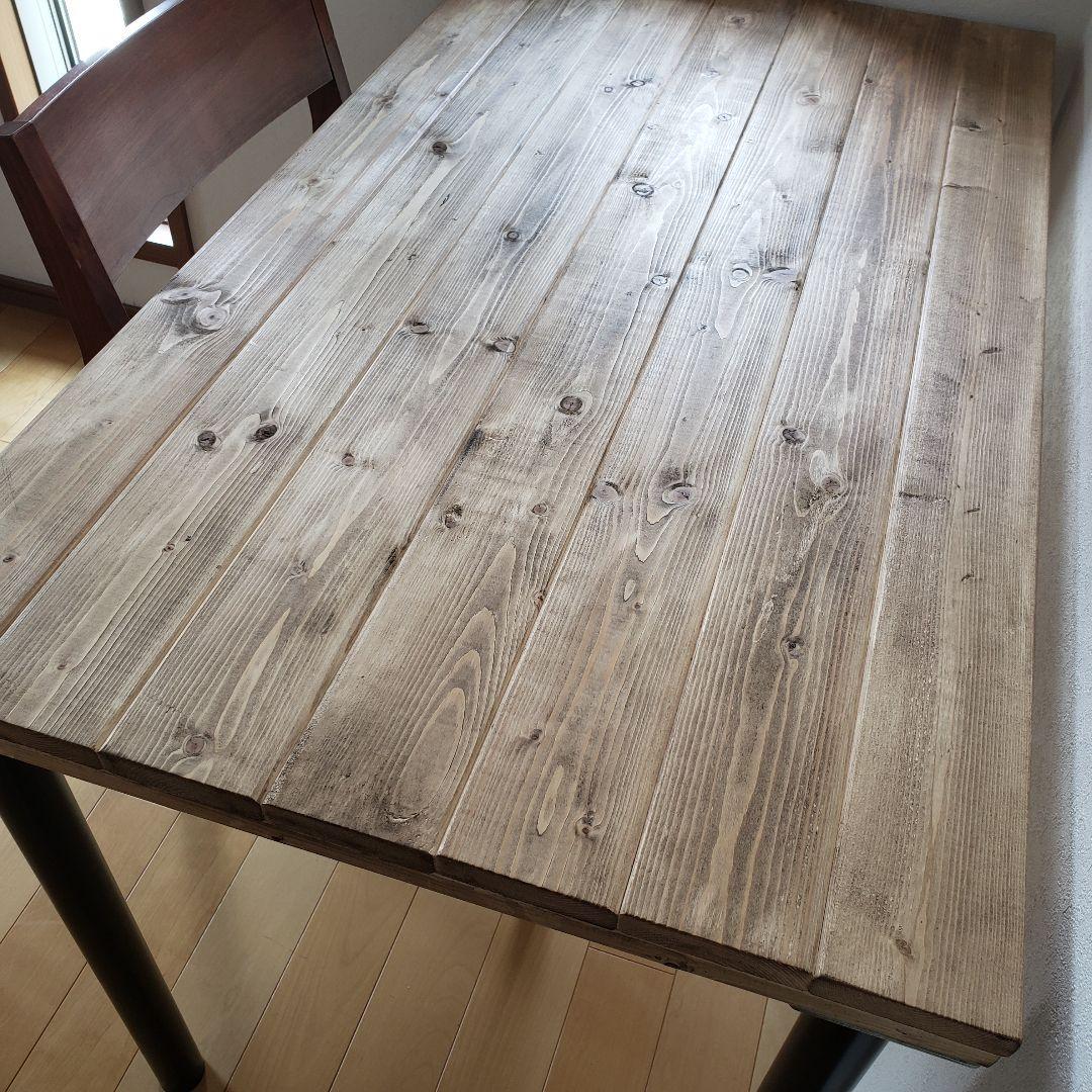 95×62アンティークテーブル ウォルナット仕上げ