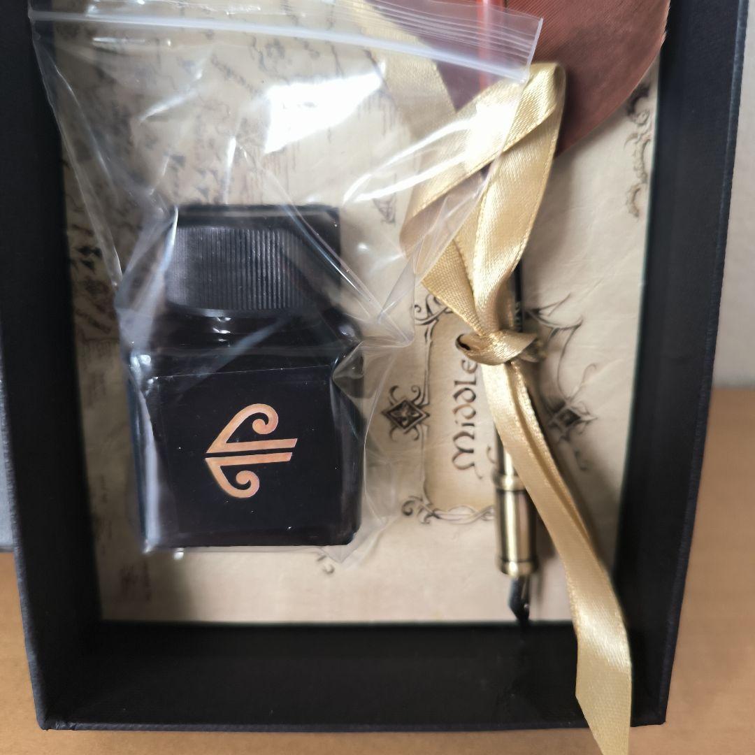 映画ホビット 羽つき万年筆（インクボトル付き）未使用品　レアグッズ