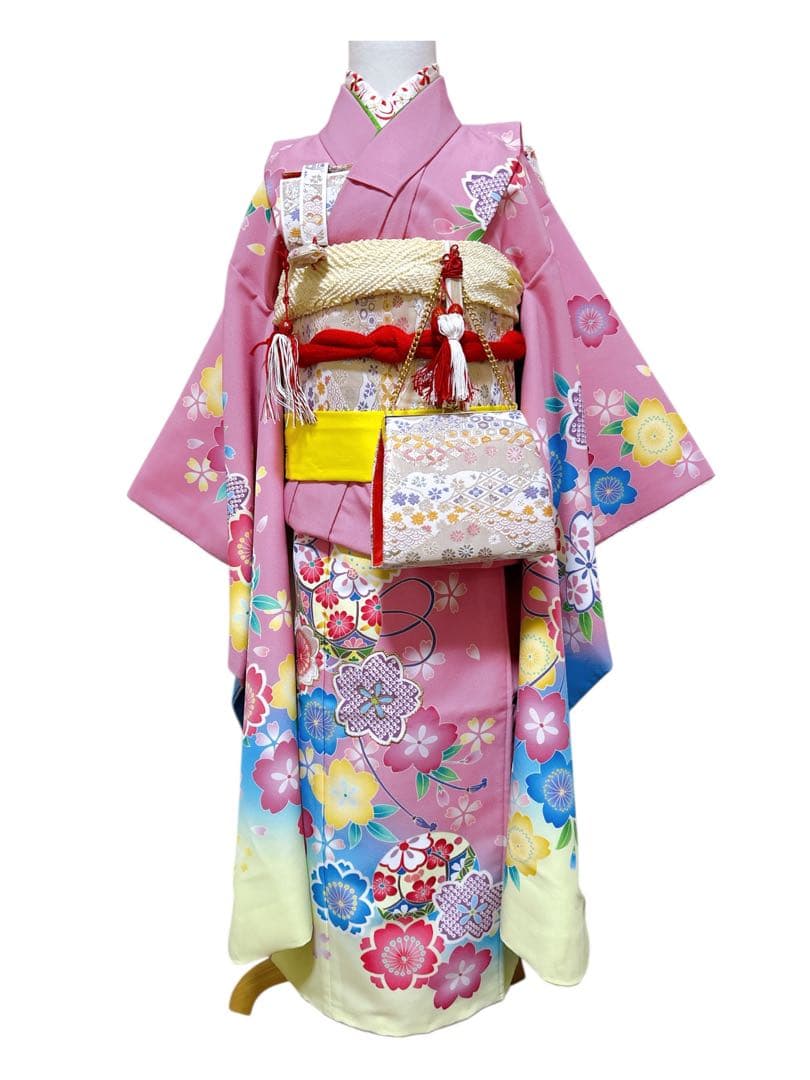 人気カラー♡七五三　7歳　女の子　フルセット　一式　ピンク系