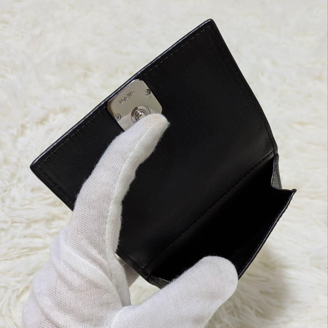 大人気✨LOEWE ロエベ　アナグラム　トライフォールドウォレット　Ｗホック