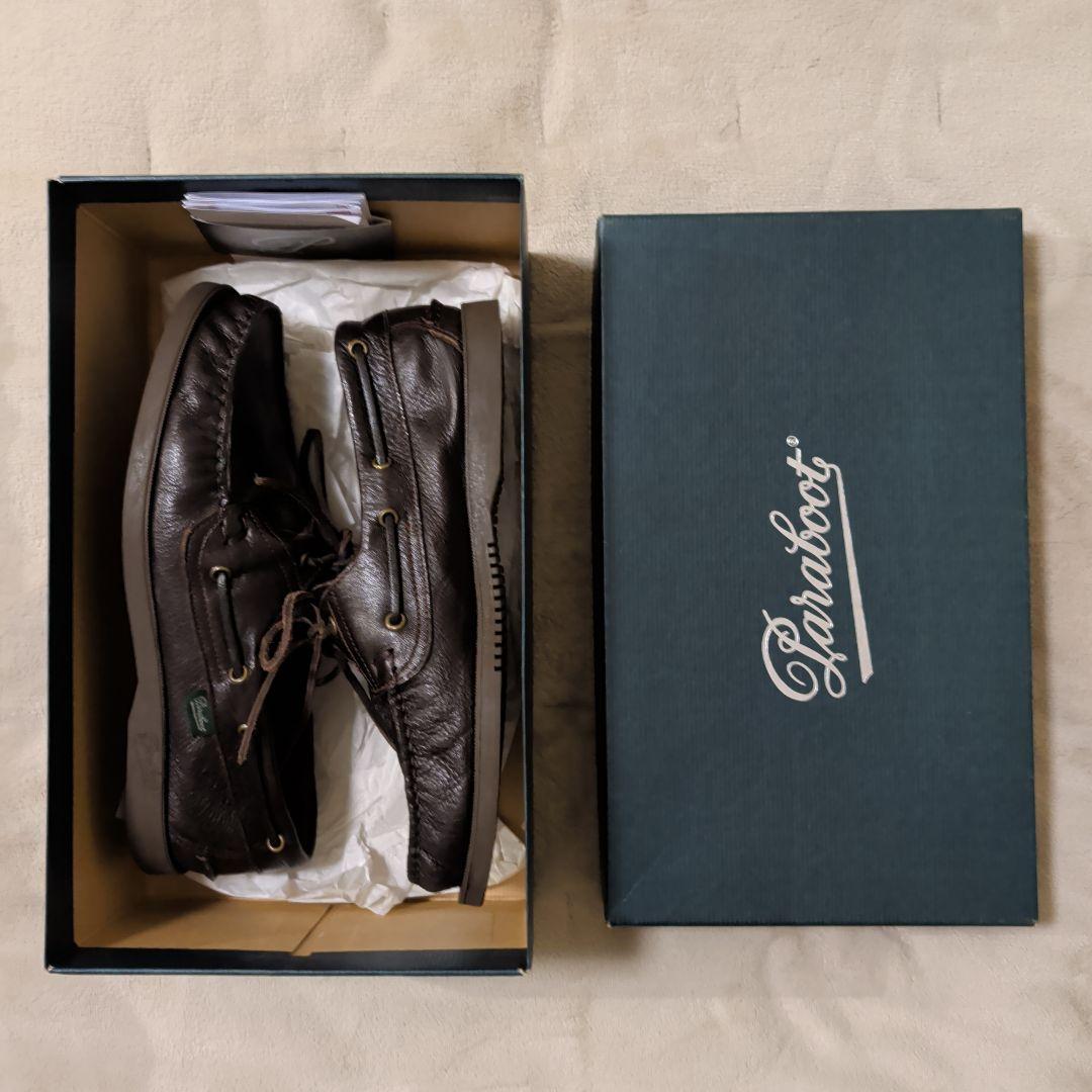 BEAMS別注 Paraboot BARTH 鹿革 マロン 7.5 箱付