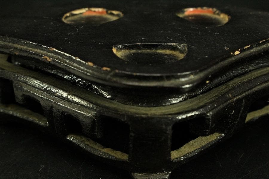 中国美術 玉石 緑石 香炉 台付(ZE497)