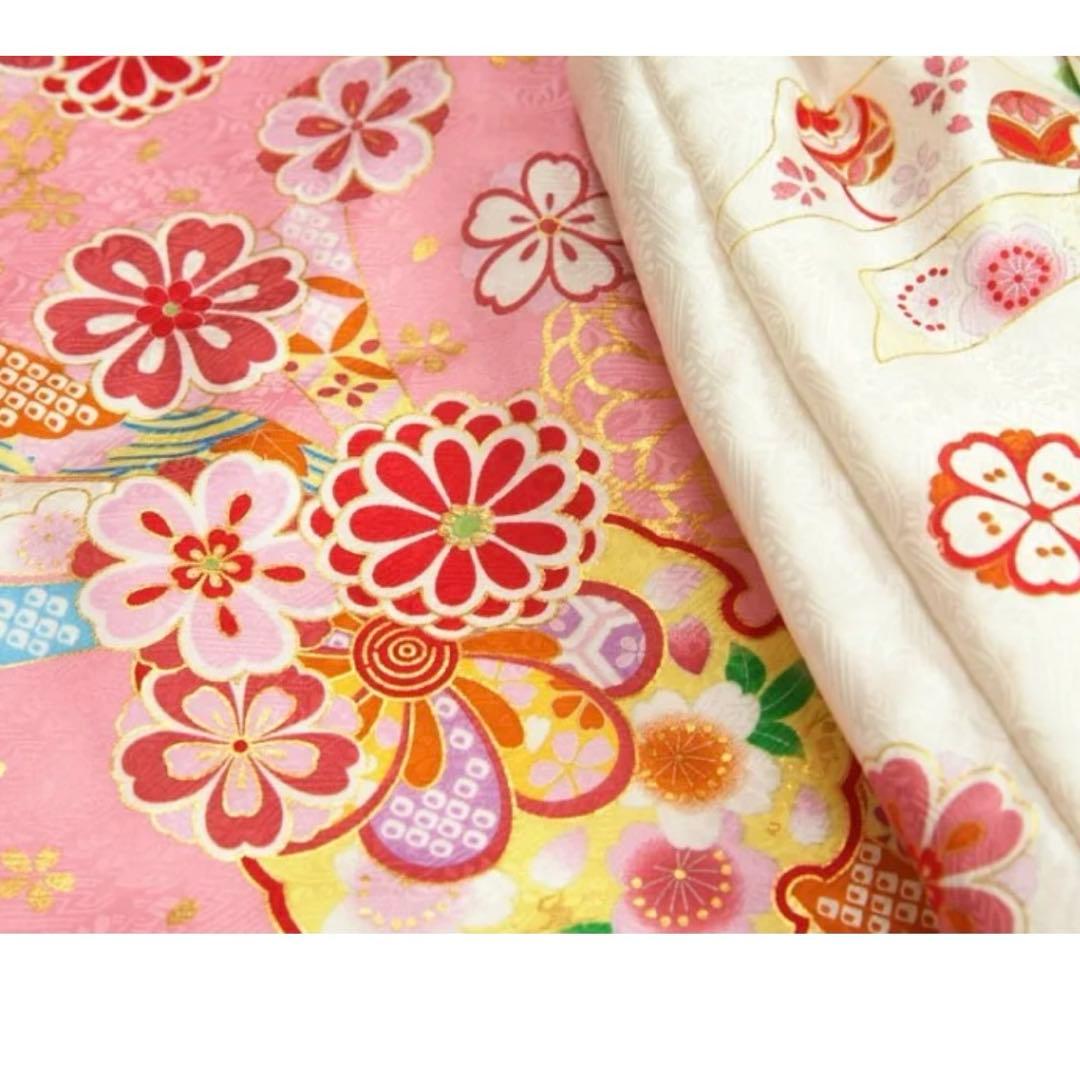 美品♡七五三 着物セット3歳 絹100％ 正絹 京都花ひめブランド フルセット