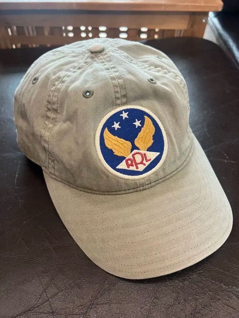 RRL ロゴ　刺繍 キャップ ダブルアールエル　ラルフローレン　Ralph 帽子