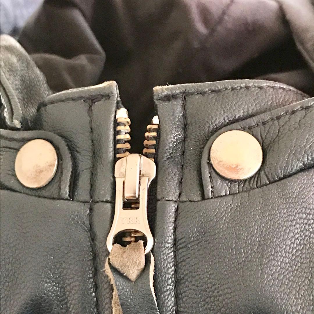 カドヤ レザージャケット 3L ライダース ブラック ロックキャップ S3254