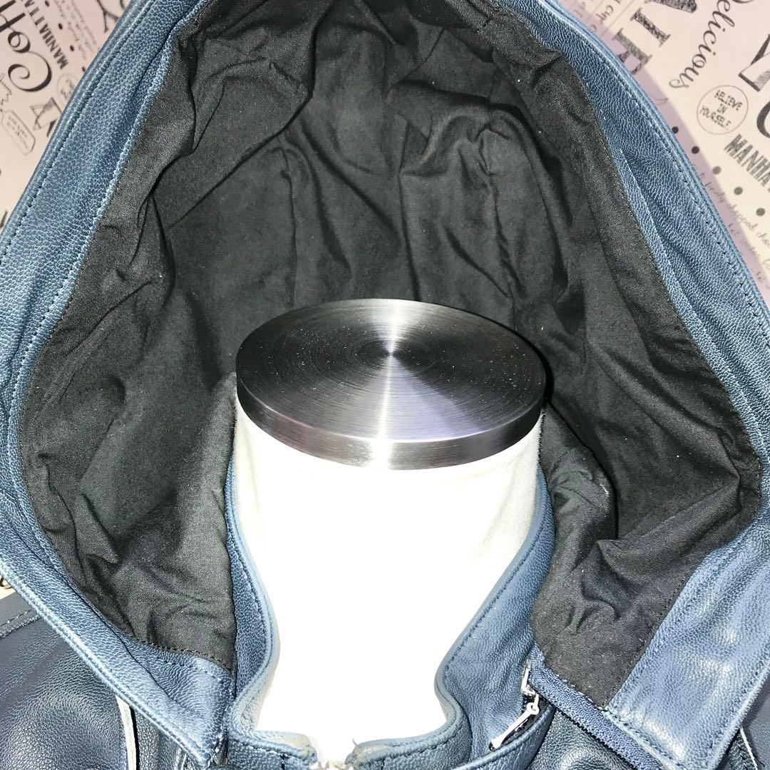 カドヤ レザージャケット 3L ライダース ブラック ロックキャップ S3254