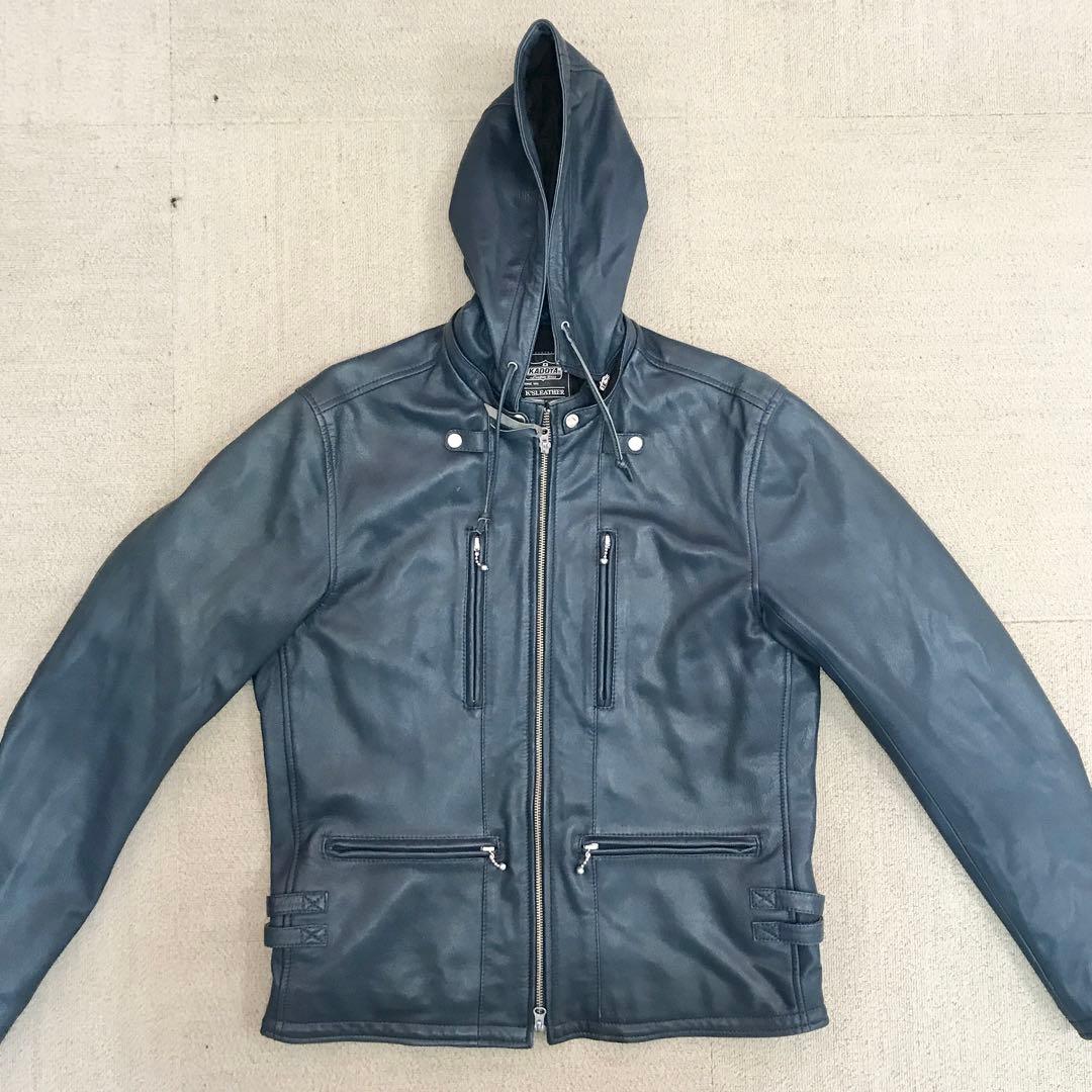 カドヤ レザージャケット 3L ライダース ブラック ロックキャップ S3254