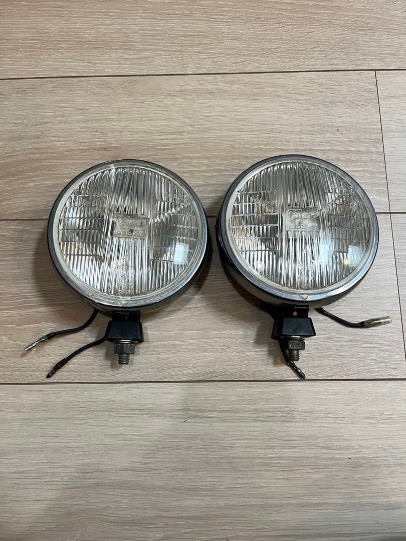 当時物　CIBIE フォグランプ ライト径120φ 丸型　デュアルカウル