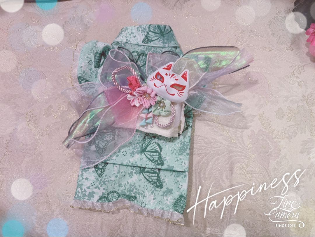 B431.pon2pan2☆オーダー☆犬浴衣☆蝶