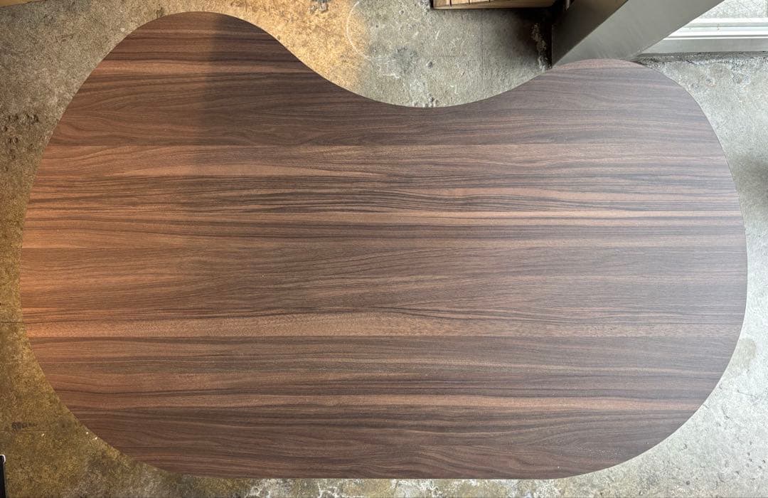 【特注】豆型テーブルダークブラウン