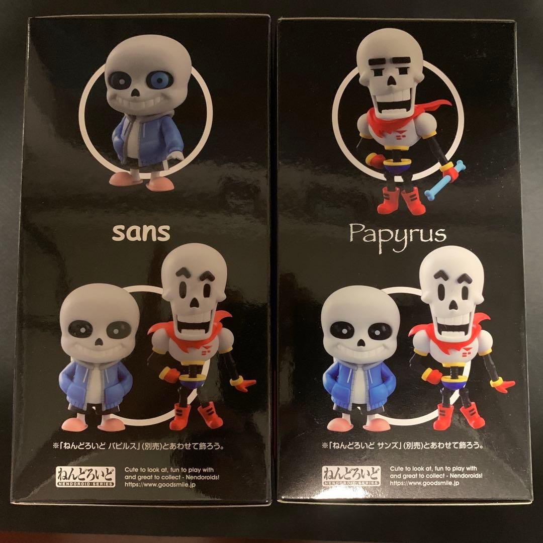 取置き可　UNDERTALE　ねんどろいど　サンズ　パピルス　セット