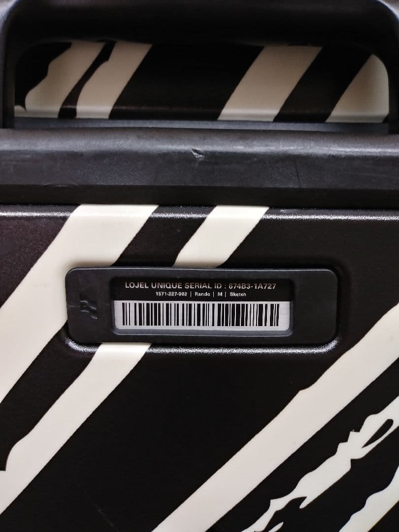 【ブランド保存袋有！】lojel ロジェールスーツケース ゼブラ柄 レア