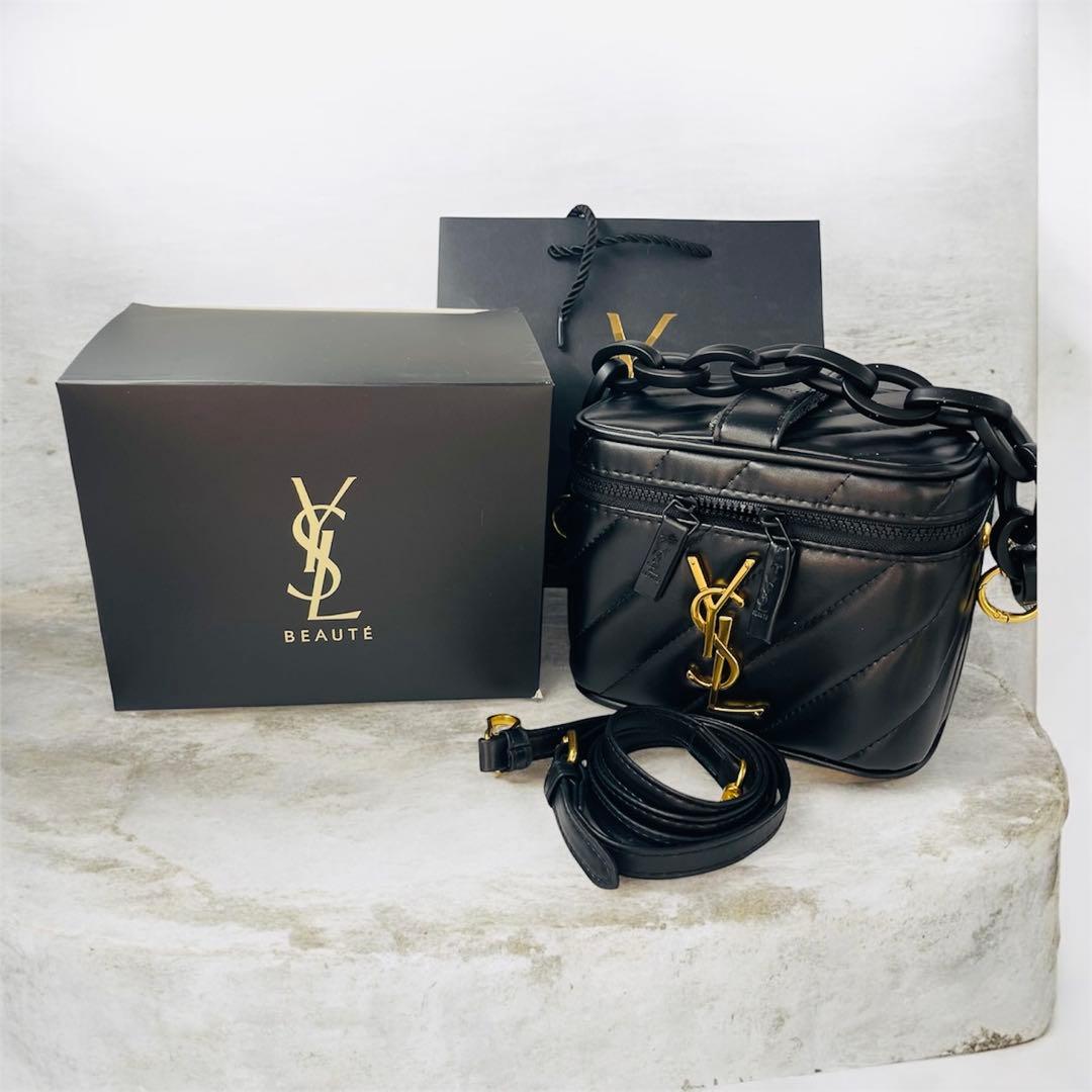 新品　イヴサンローラン　バニティポーチ YSL メイクボックス　ショルダーバッグ