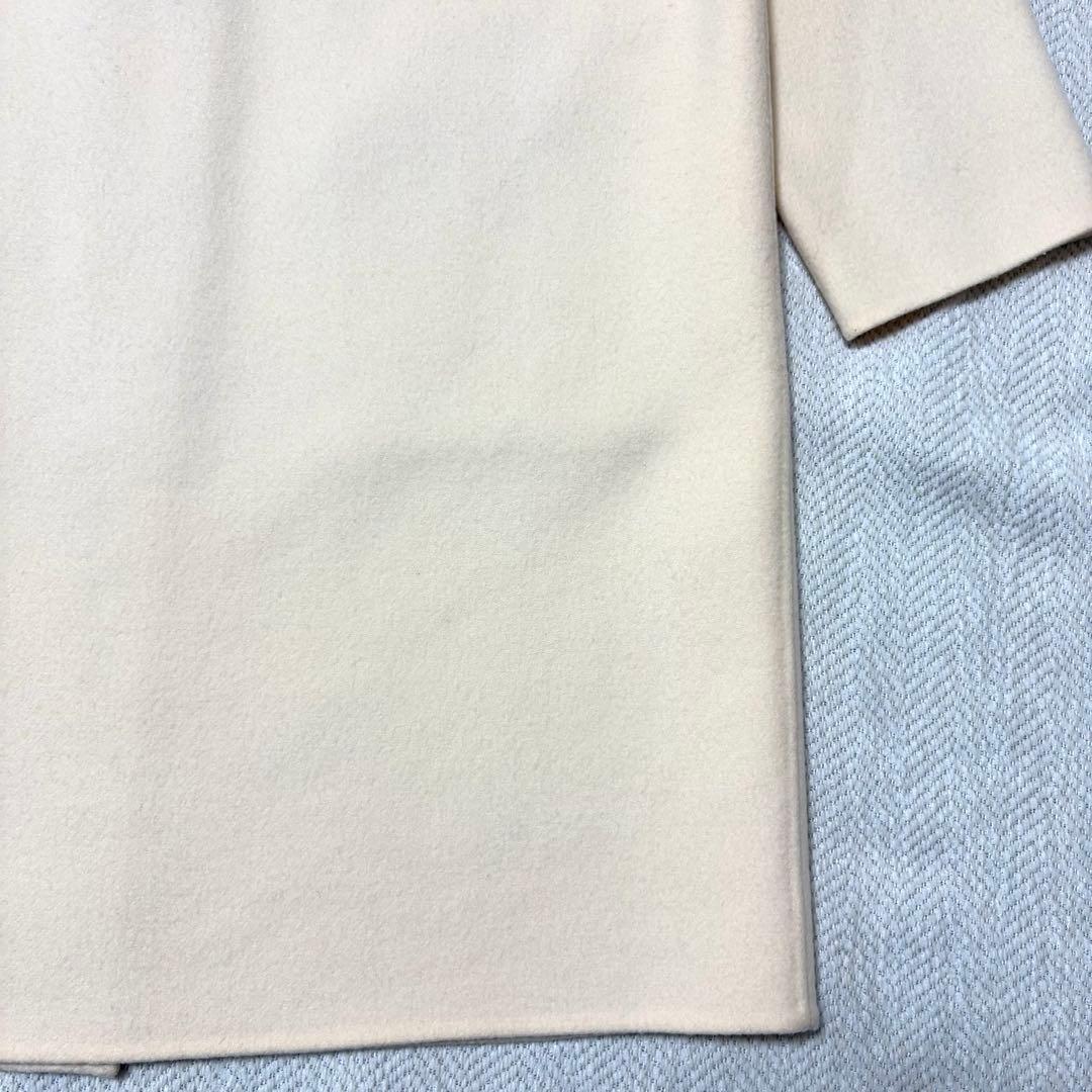 美品 Theory セオリー カシミヤ ウール チェスターコート アイボリー
