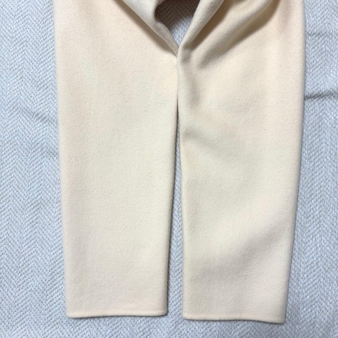 美品 Theory セオリー カシミヤ ウール チェスターコート アイボリー