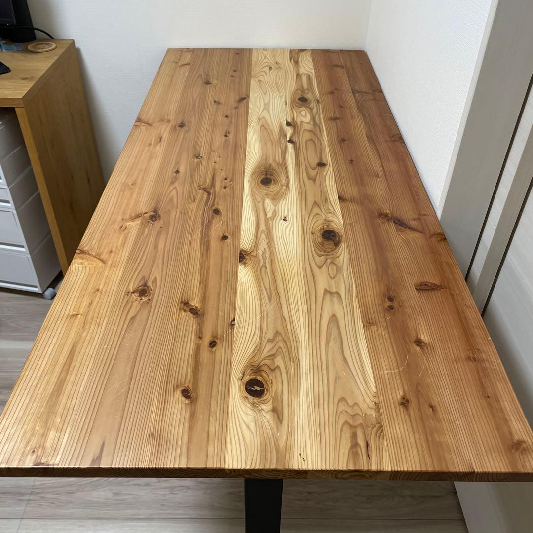 【値下げ】KANADEMONO 杉無垢材デスク