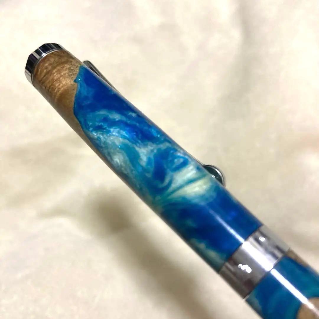 美麗　 地球柄　スライド式　ボールペン　外国製