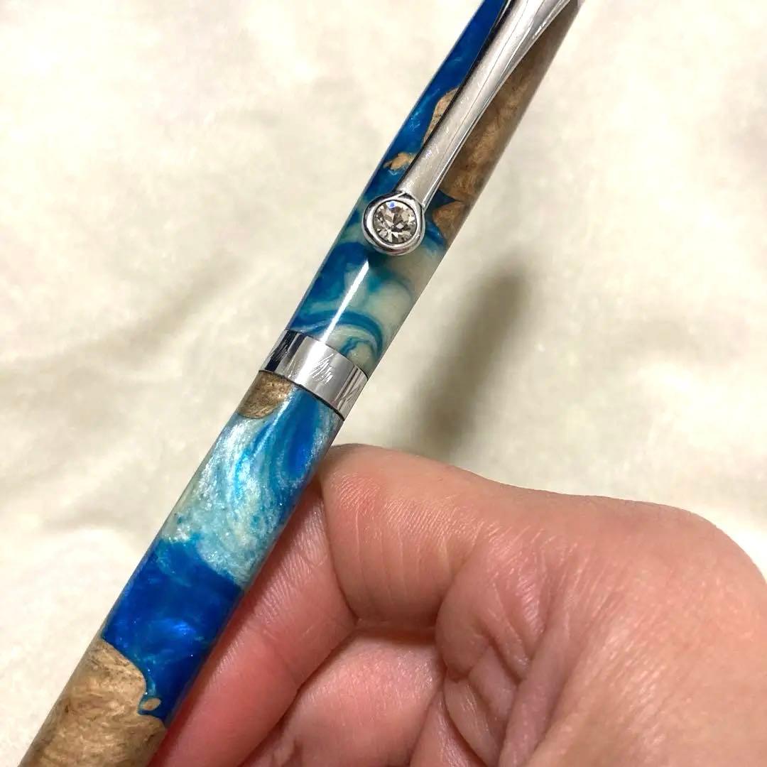 美麗　 地球柄　スライド式　ボールペン　外国製