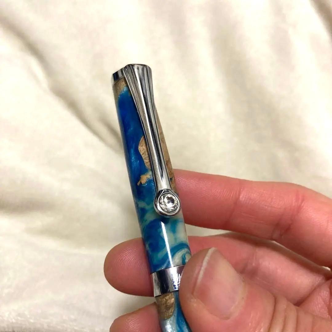 美麗　 地球柄　スライド式　ボールペン　外国製