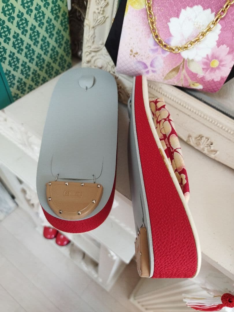 ブランドぷちぷり着物に友禅調の作り帯セット