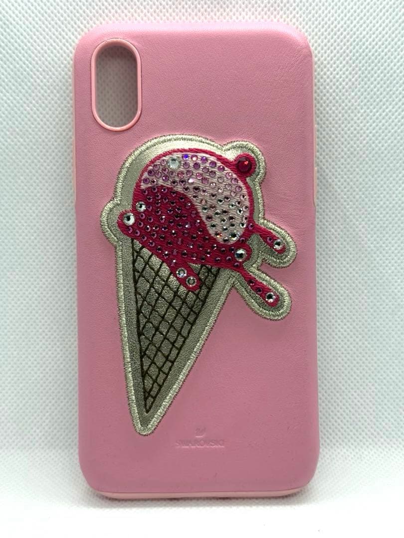 SWAROVSKI スワロフスキー iPhoneX XS アイスクリーム ケース