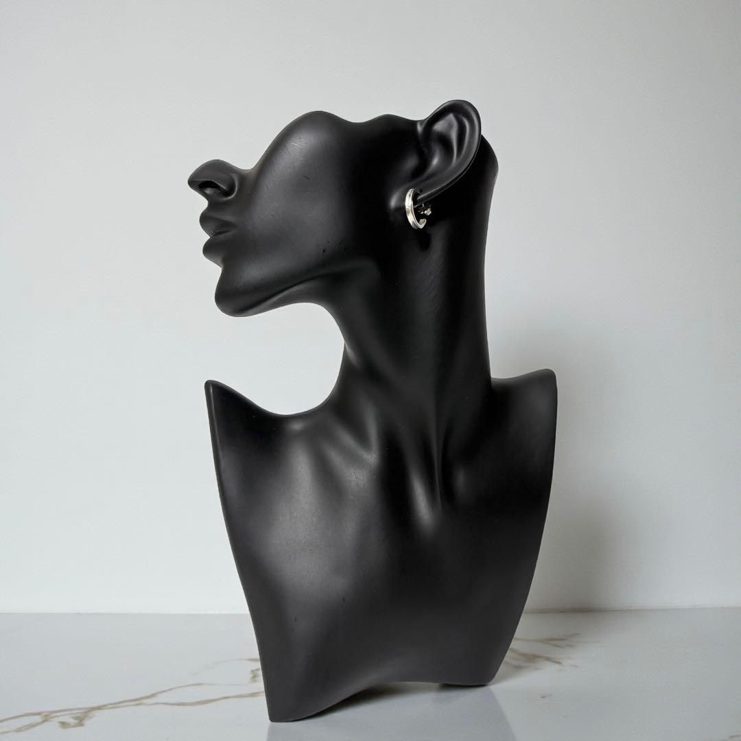 ティファニー　ナロー　フープピアス　1837 シルバー925 ミディアム　両耳.