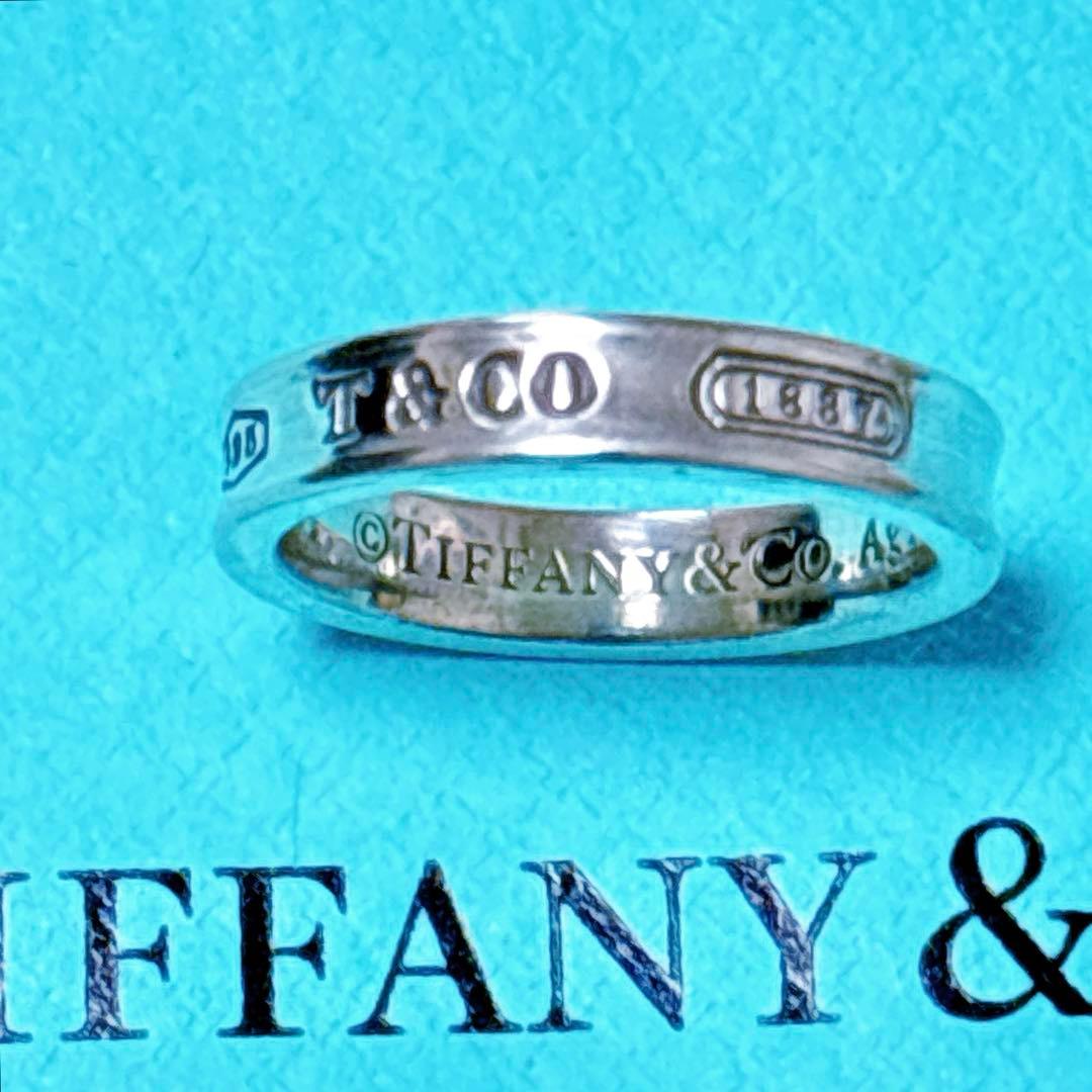 【美品】9号 Tiffany ティファニー 1837 ナローリング SV925