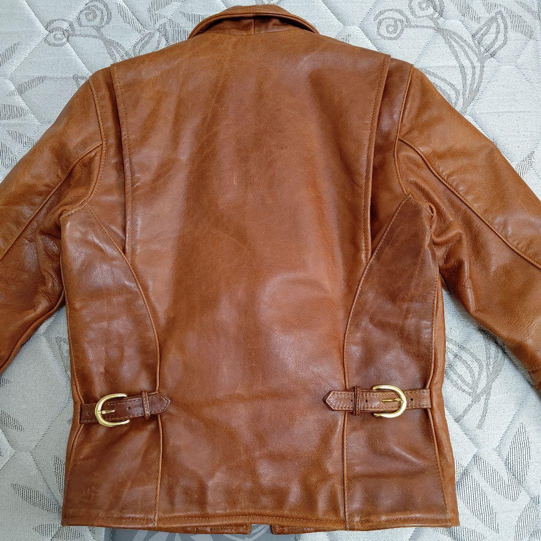 VANSON バンソン ENF エンフィールド 茶 36 ライダース 革ジャン