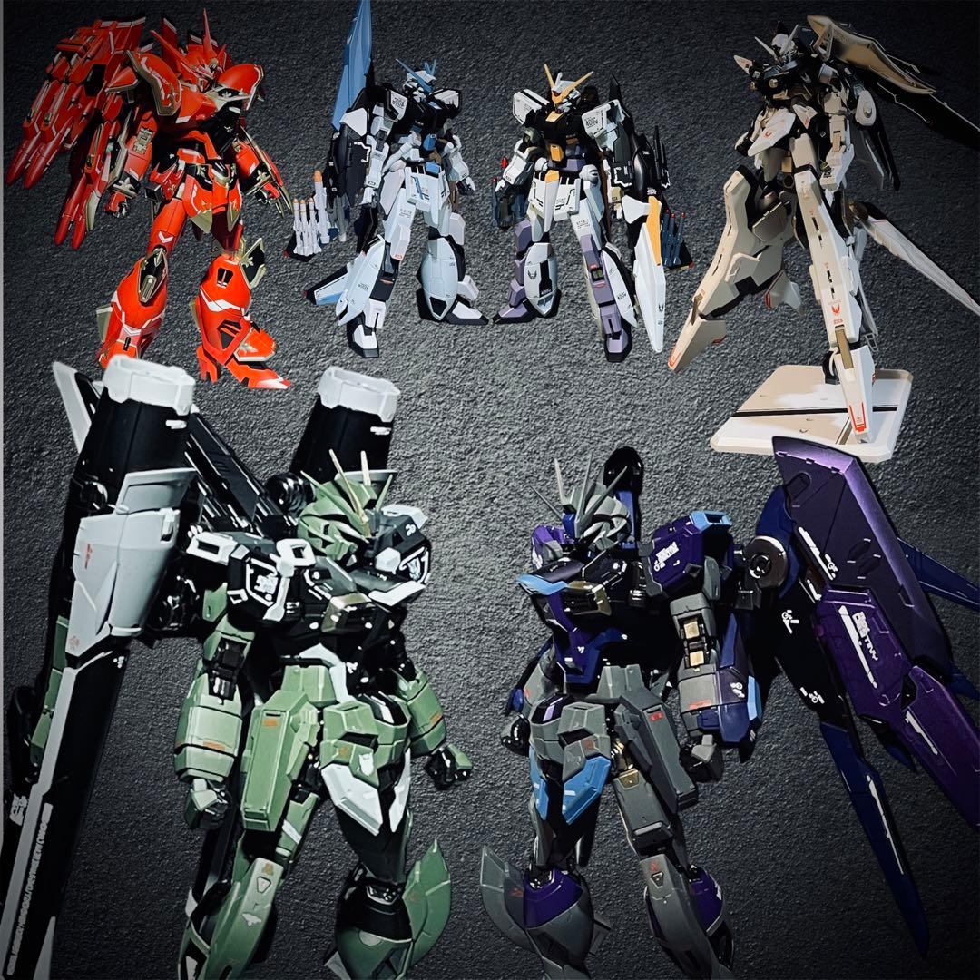 sy_green778 ガンプラ 塗装済完成品 6体セット