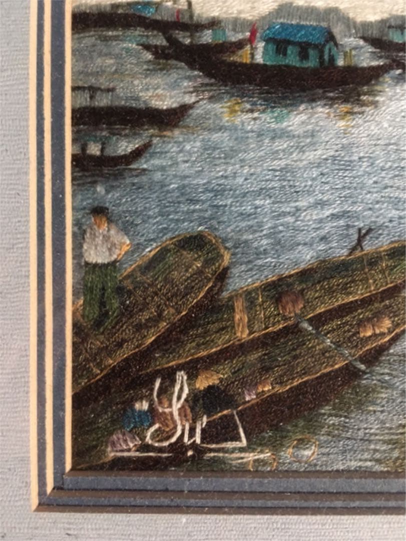 ベトナム細密刺繍絵　クオック・スー　Quoc  Su