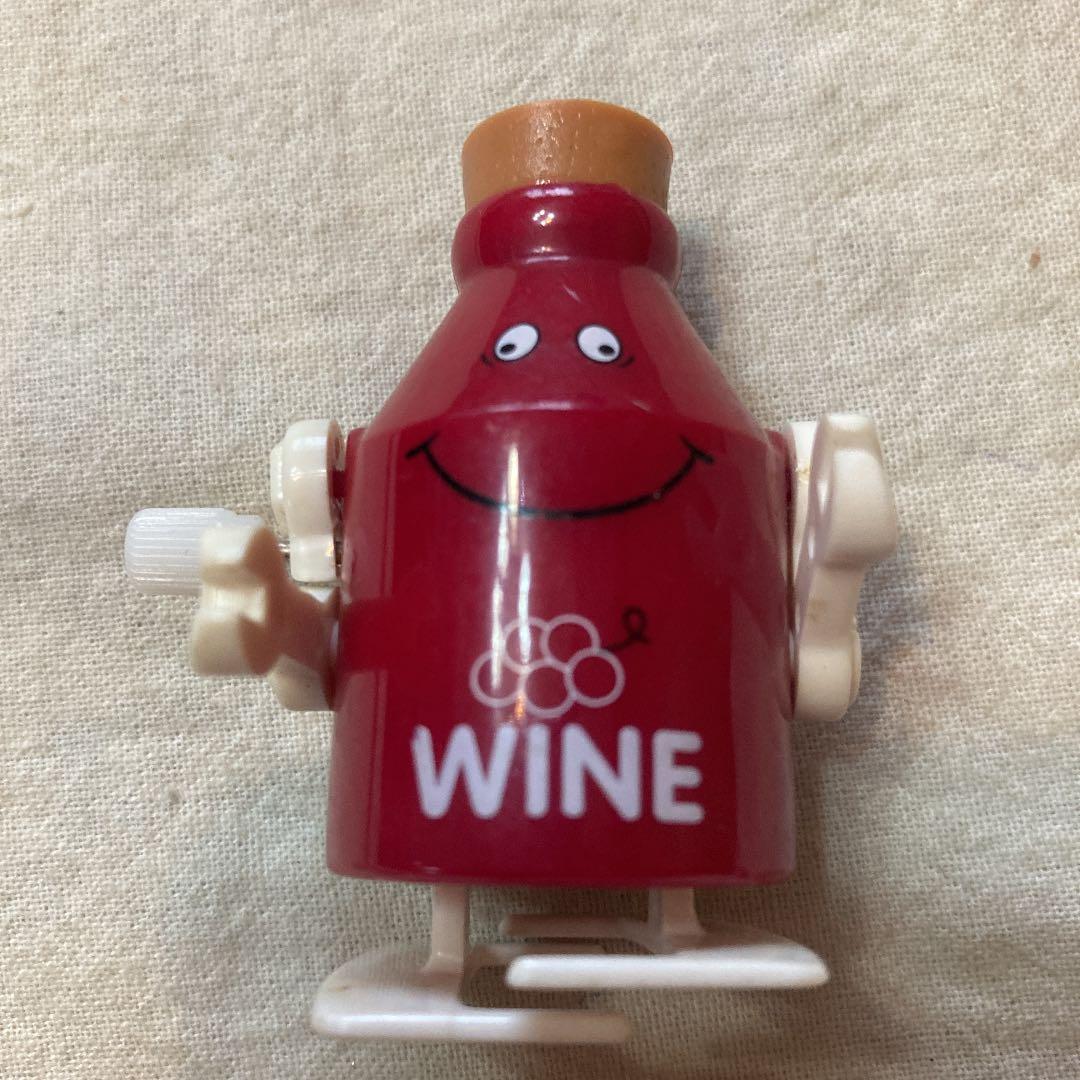 HANS ゼンマイ　トコトコ　ロボット　フィギュア　ワインボトル　プラ