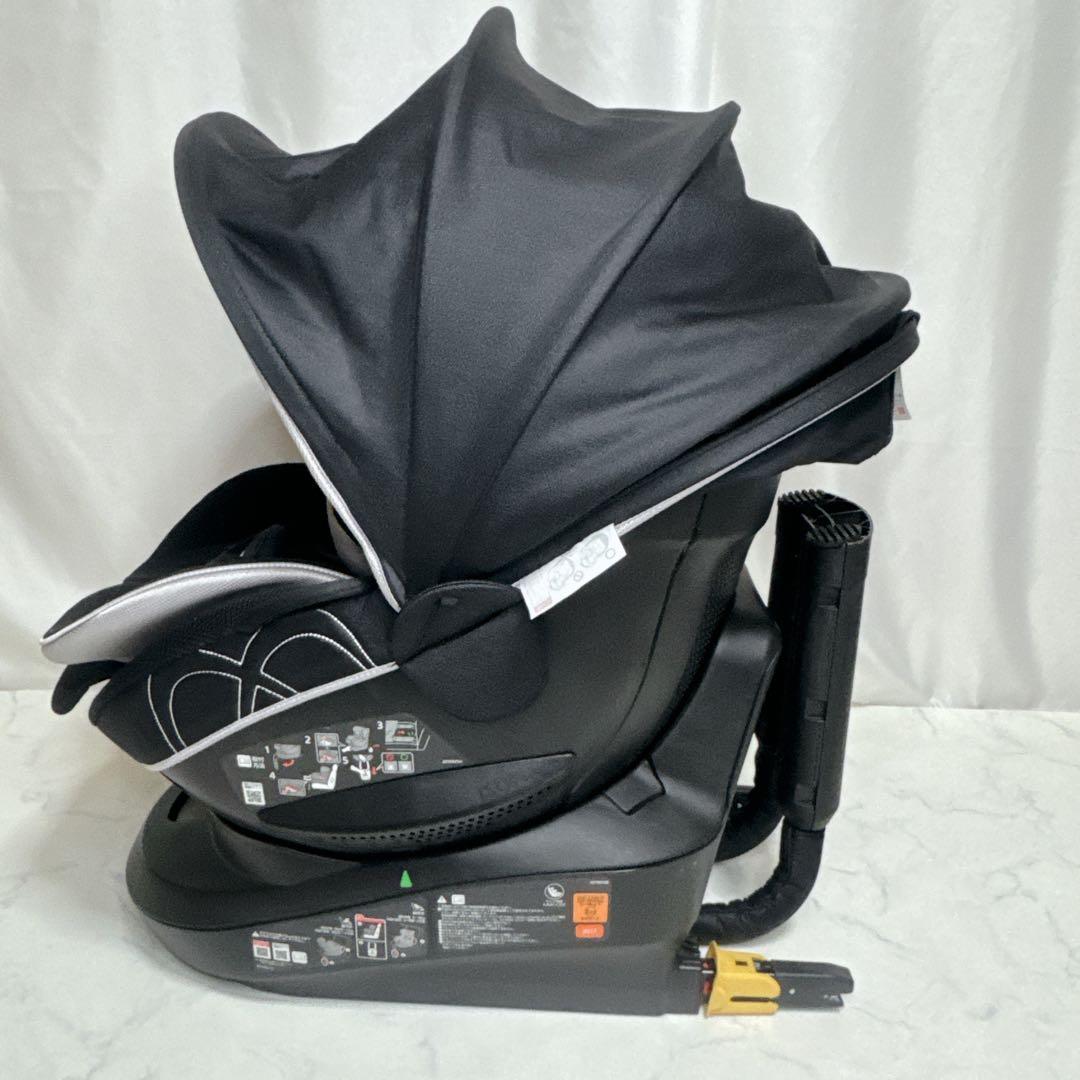エールべべ クルット 4i グランス ISOFIX チャイルドシート 回転式 黒