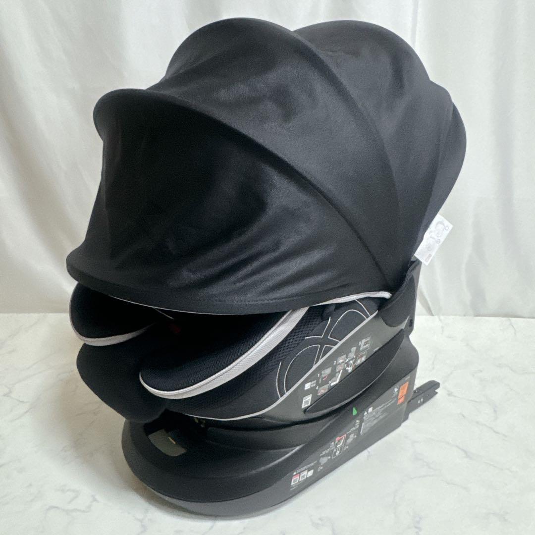 エールべべ クルット 4i グランス ISOFIX チャイルドシート 回転式 黒