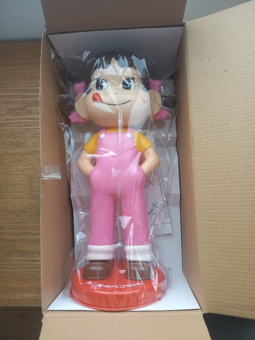 【非売品】首振りペコちゃん人形 ピンク 新品