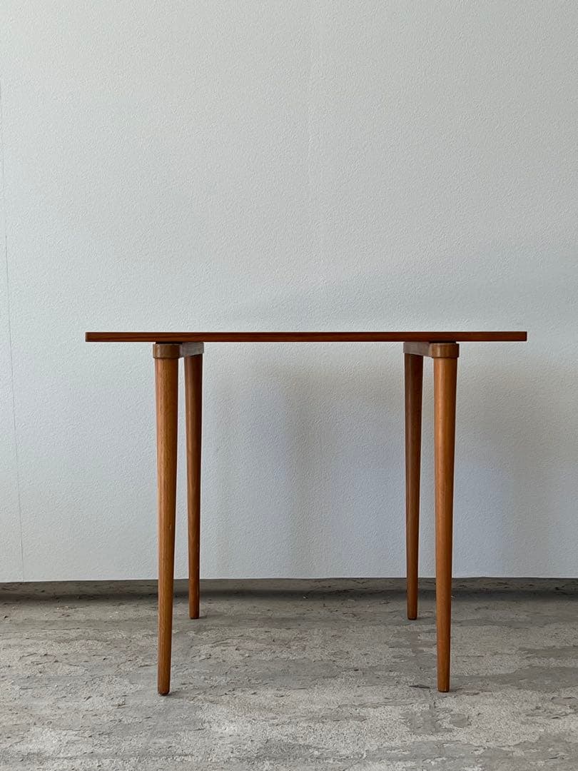 最終セール 70's 山口木材工芸 サイドテーブル チーク×ビーチ材｜送料込