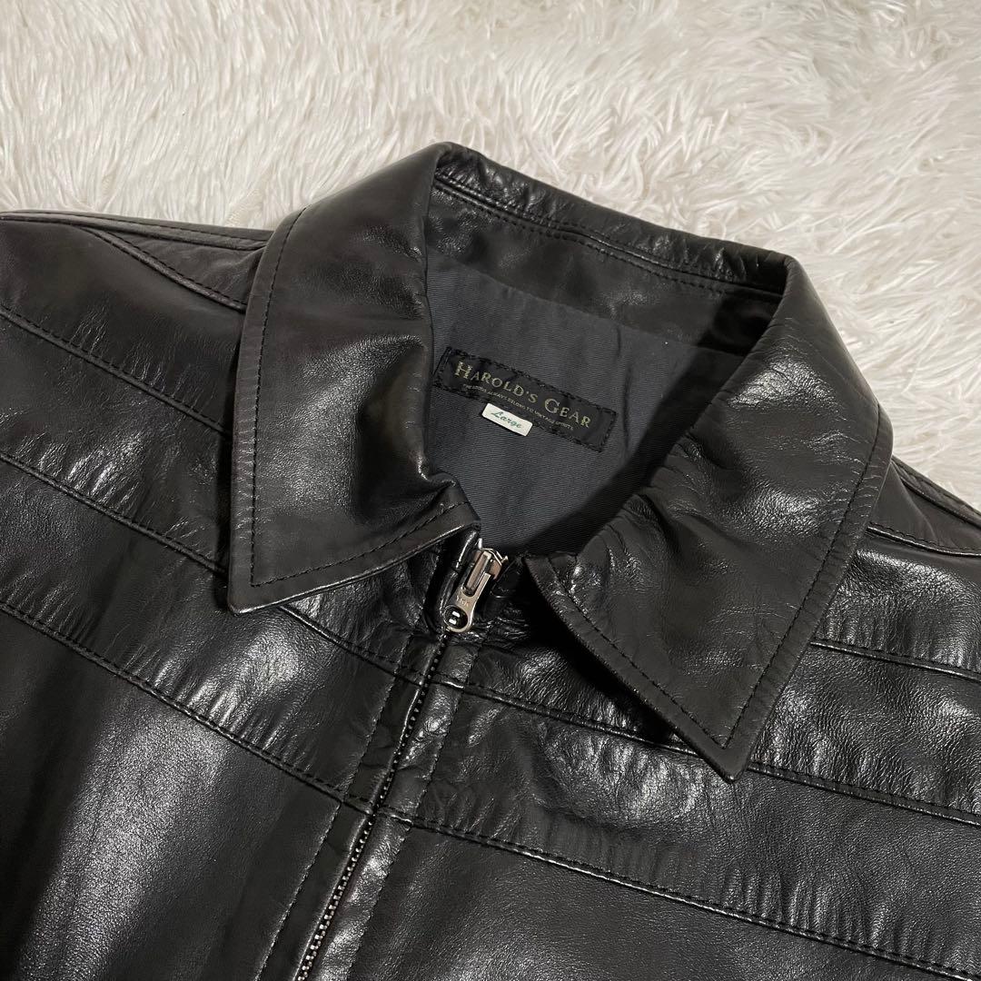 ハロルズギア レザージャケット 襟付き 馬革 ホースハイド
