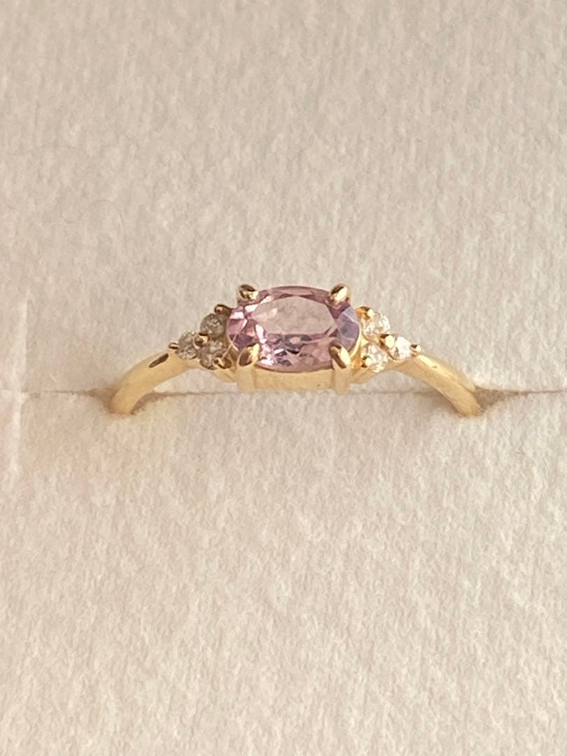 美品⭐︎BIZOUX ビズー K18YG シャンパンガーネット フラヴィリング