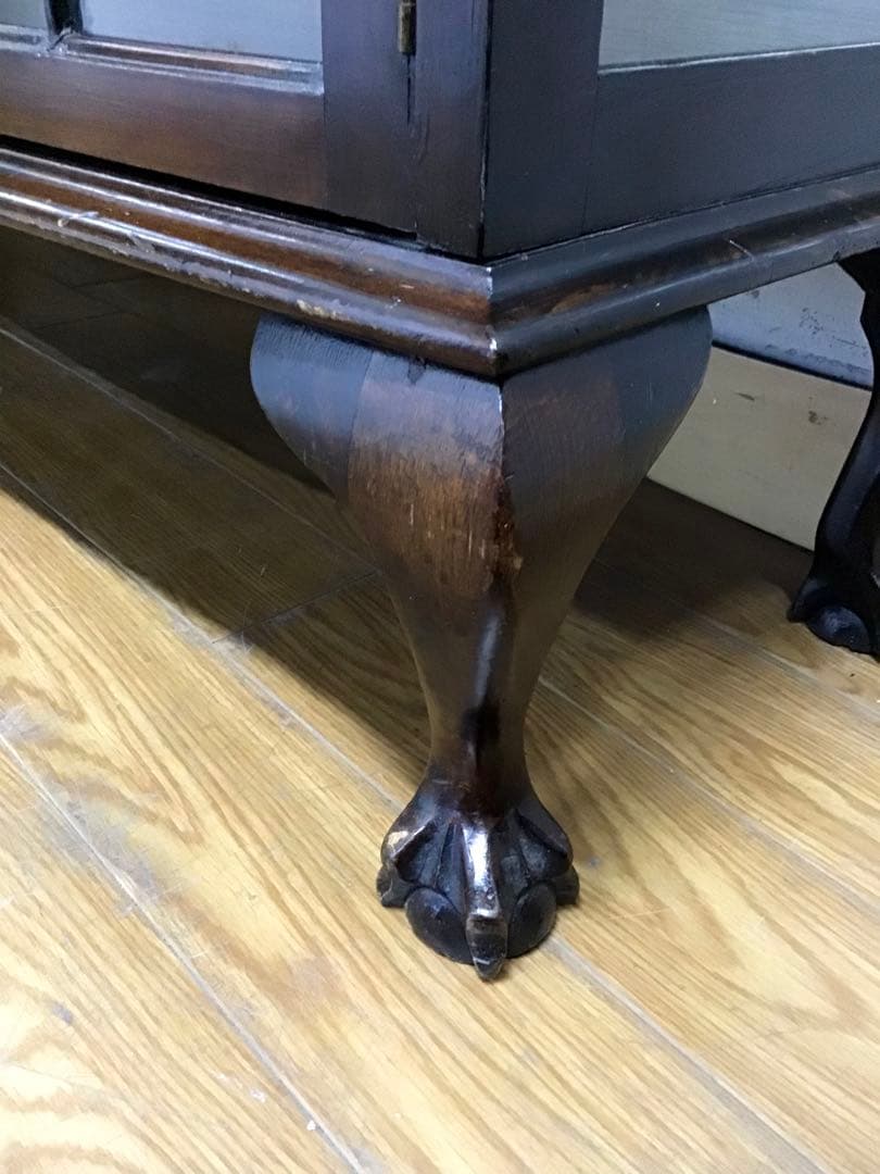 管220☆イギリス製☆アンティーク☆チャイナキャビネット☆マホガニー