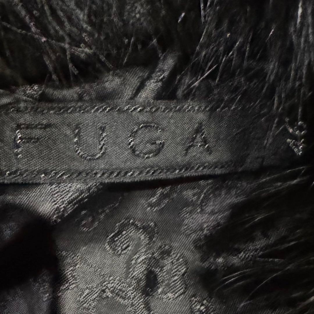 FUGA 2層ジップ coated fur jacket V系 y2k