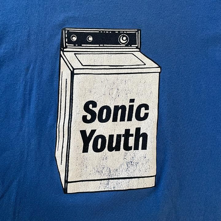SONIC YOUTH Tシャツ 90s L ソニック・ユース 洗濯機 青