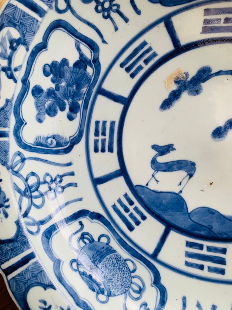 中国清時代染付大皿