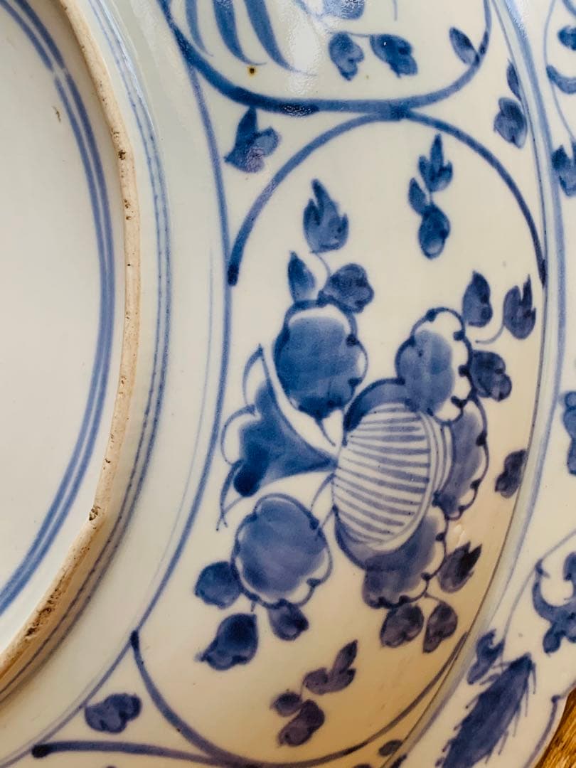 中国清時代染付大皿