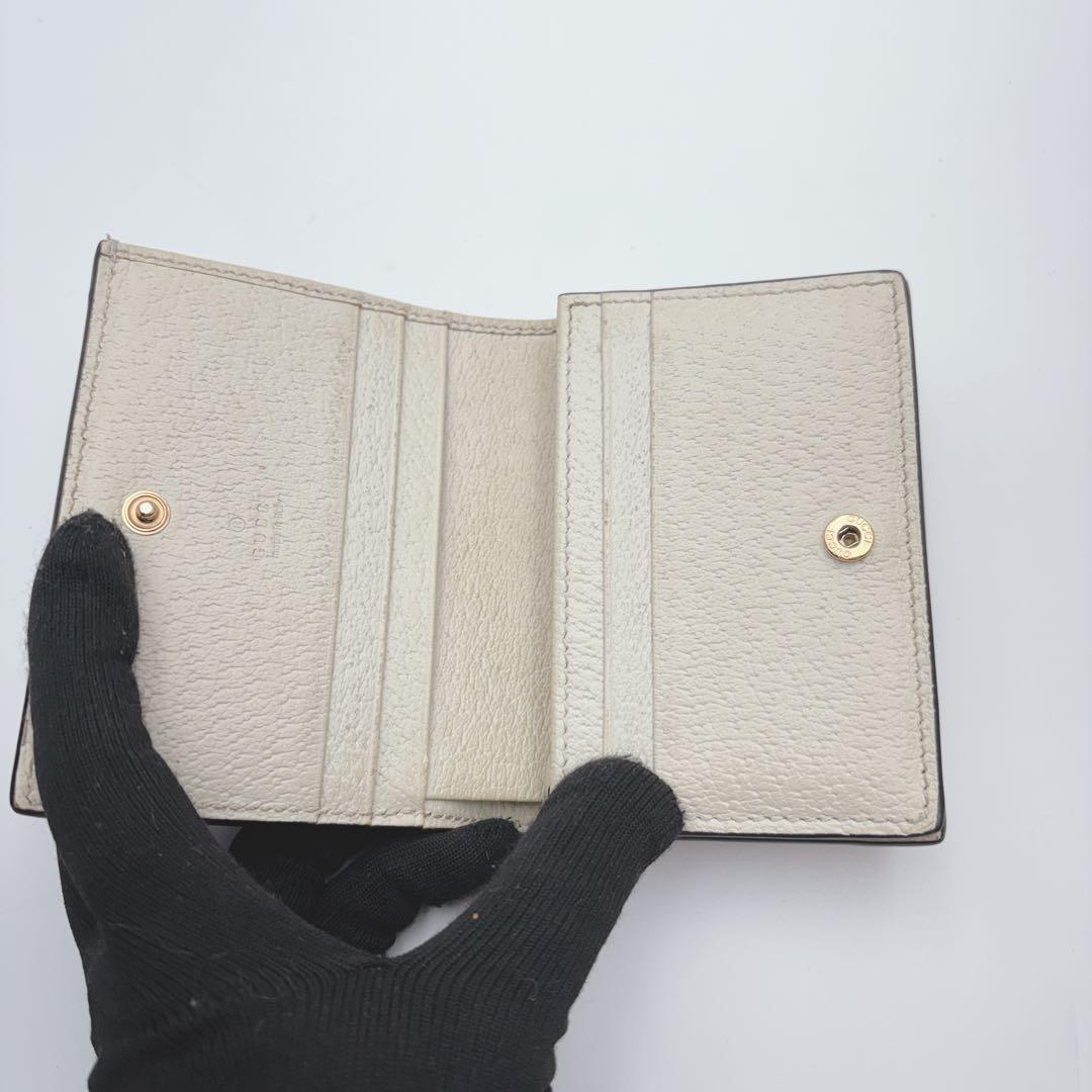 GUCCI グッチ オフィディア GGマーモント シェリーライン 二つ折り財布