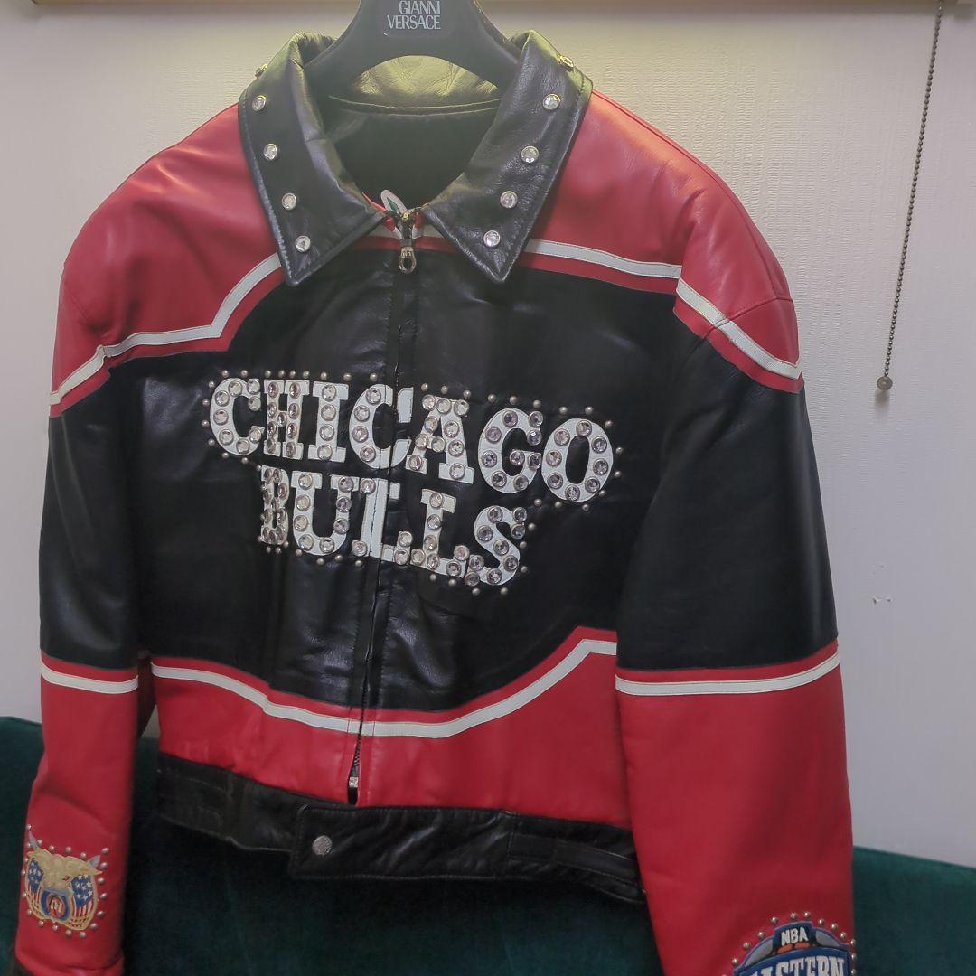 【レア】シカゴブルズ レザージャケット　ジェフハミルトン