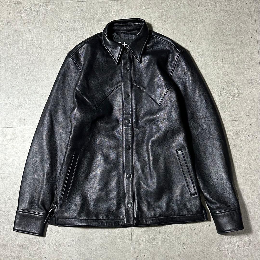 ほぼ未使用 Schott レザー コーチジャケット ウエスタン ブラック M