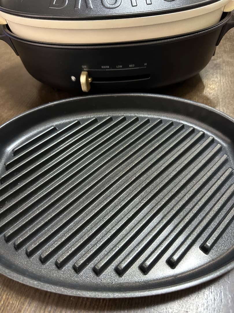BRUNO オーバルホットプレート 焼肉BBQ グリルプレート付 取扱説明書付
