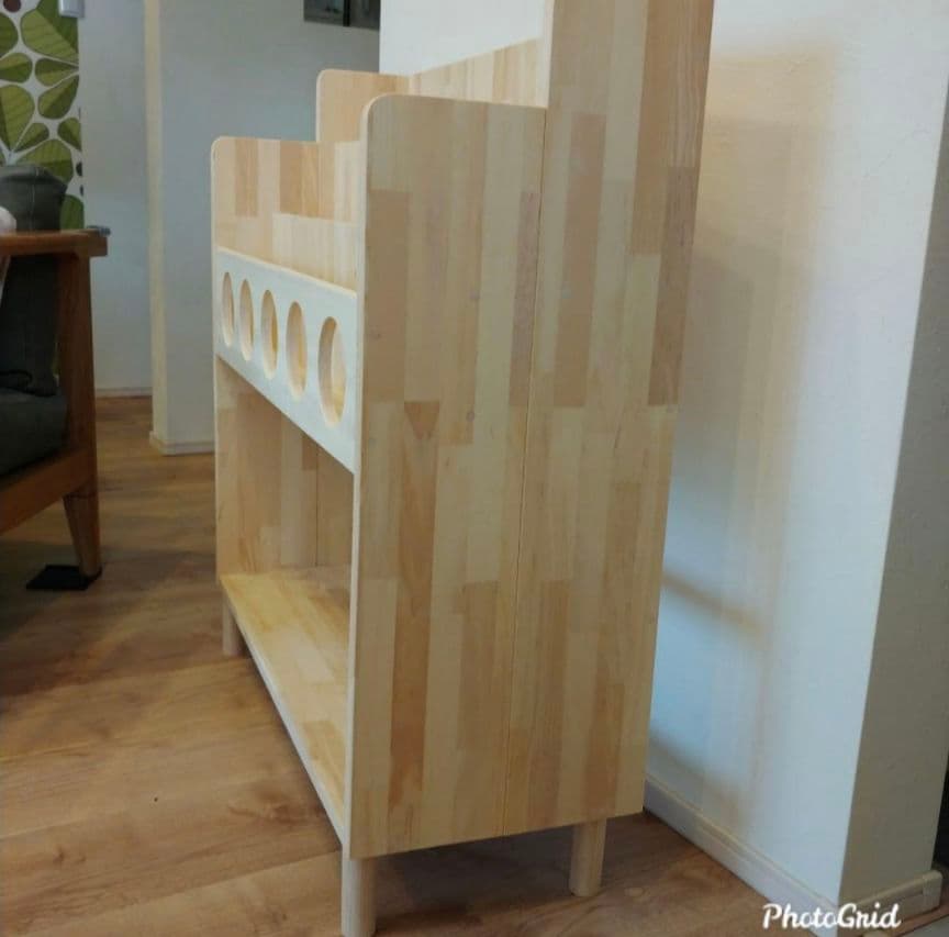 現物1点　ハンドメイド　絵本棚 　本棚　知育