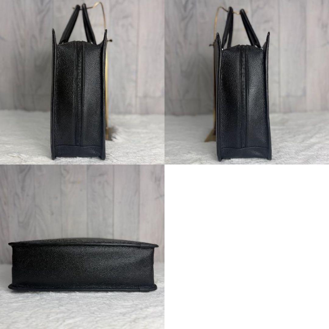 美品♡A4可♡HushTug ハッシュタグ ボックス レザー ビジネスバッグ